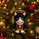 "Frida Catlo" Tuxedo Kat Kerstbal - Naked Decor - SuperMatique