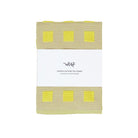 Geruite Grafische Theedoek Geel Beige - Wrap - SuperMatique