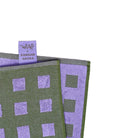 Geruite Grafische Theedoek Lila Groen - Wrap - SuperMatique