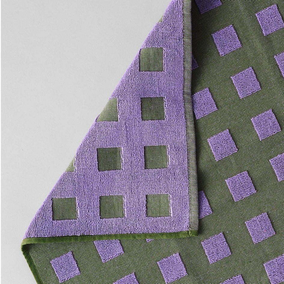 Geruite Grafische Theedoek Lila Groen - Wrap - SuperMatique