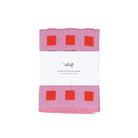 Geruite Grafische Theedoek Oranje Rose - Wrap - SuperMatique