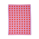 Geruite Grafische Theedoek Oranje Rose - Wrap - SuperMatique