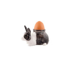 Grijs-Wit Konijn met Eierdopje - Quail Ceramics - SuperMatique