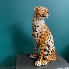 Groot Keramiek Cheetah Beeld M (Hoogte 58 cm) - SuperMatique - SuperMatique