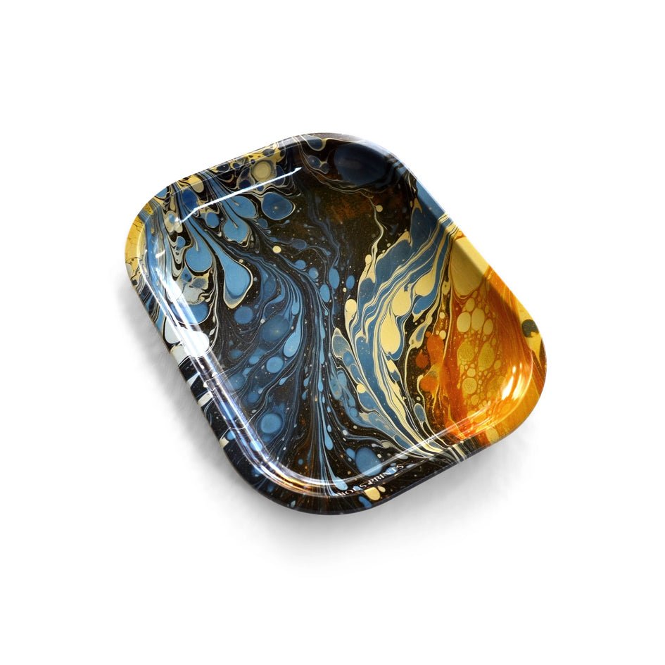 Marmer Galaxy Klein Metalen Dienblad - SuperMatique - SuperMatique