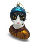 Meisje met de Parel Tuxedo Kat Kerstornament - Naked Decor - SuperMatique