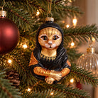 "Mona Lisa" Rode Cyperse Kat Kerstornament - Naked Decor - SuperMatique