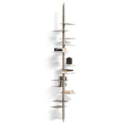 Design boekenkast Adelaide Metal Nickel  tussen vloer en plafond gemonteerd MOGG - SuperMatique