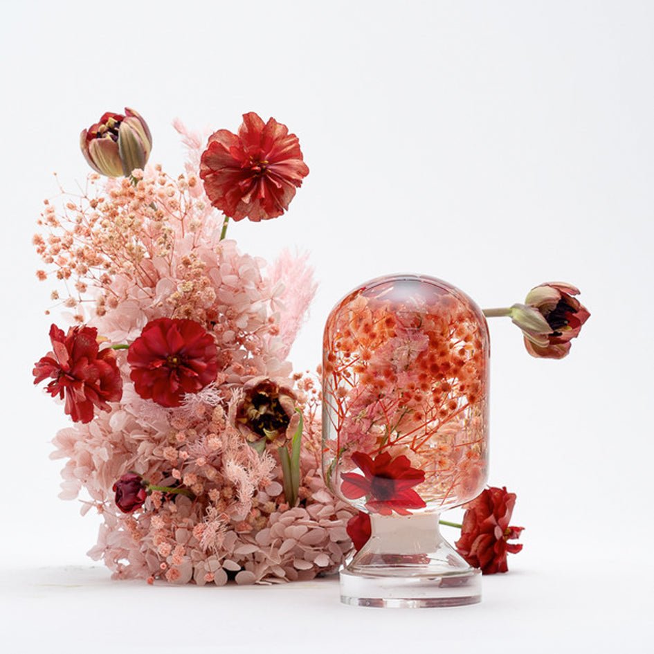 'Pieces Of Time' Herbarium / Presse - Papier 'Red Zinnia' - Style Jieum - SuperMatique