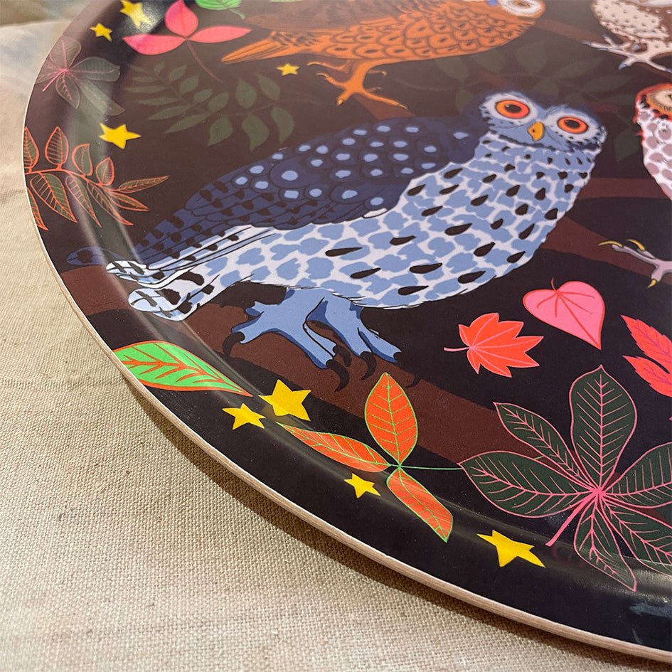 Ronde Dienblad 'Night Owls' - Avenida Home - SuperMatique