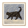 'Snow Cat' Kat in Sneeuw Art Print - Enikő Eged - SuperMatique
