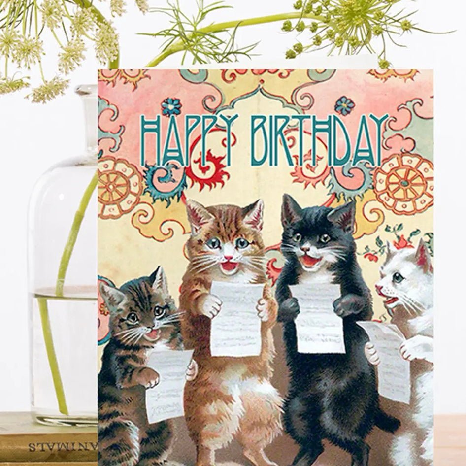 Verjaardagskaart 'The Cat Choir' - Madame Treacle - SuperMatique