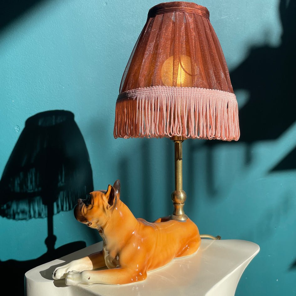 Vintage Keramieken Boxer Hond Tafellamp - t.i.p. Lights - SuperMatique
