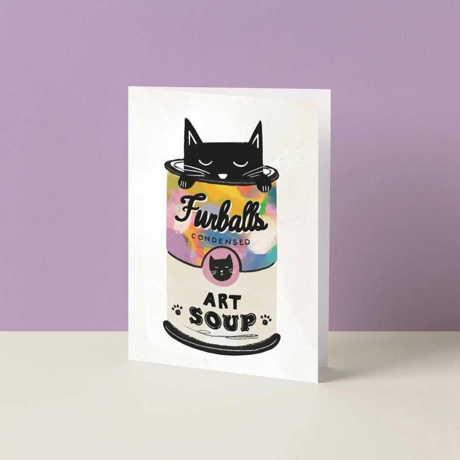 Wenskaart Furballs Art Soup - Niaski - SuperMatique