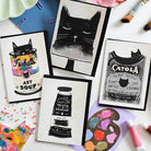 Wenskaart Furballs Art Soup - Niaski - SuperMatique