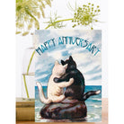 Wenskaart Happy Anniversary 'Gazing at the Moon' - Madame Treacle - SuperMatique