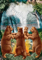 Wenskaart Happy Birthday 'Dancing Bears' - Madame Treacle - SuperMatique