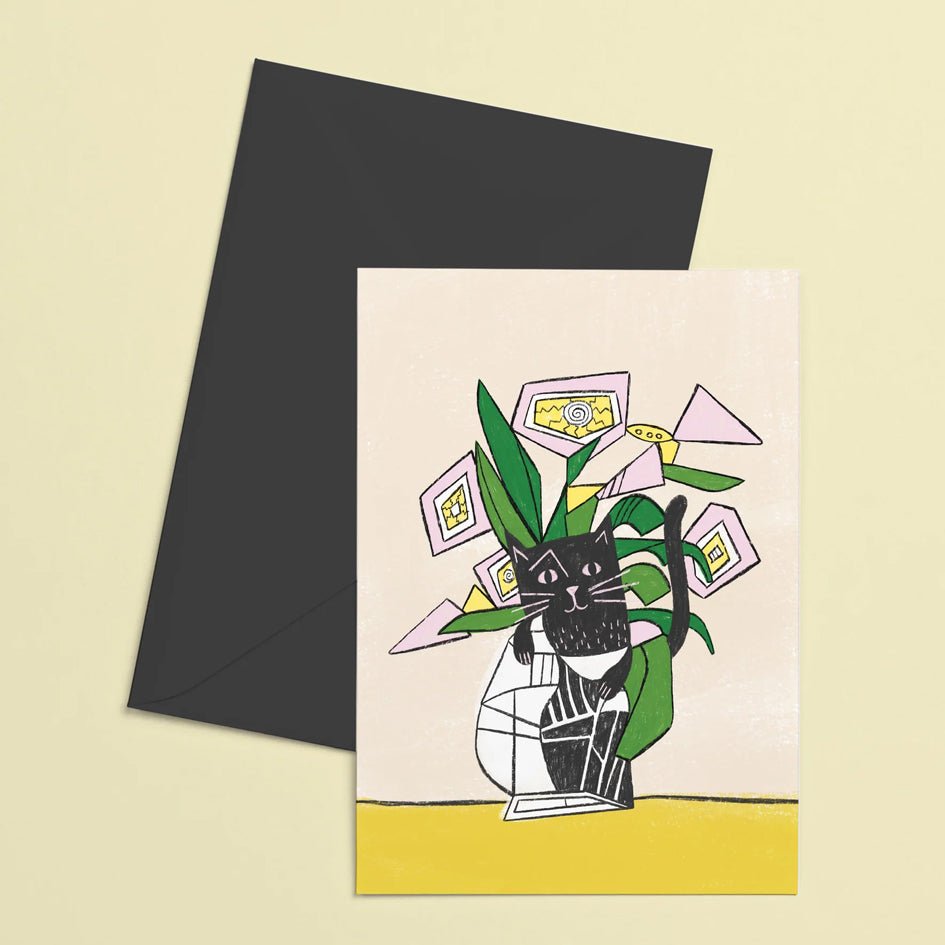 Wenskaart Pablo Picatso Bloemenvaas - Niaski - SuperMatique