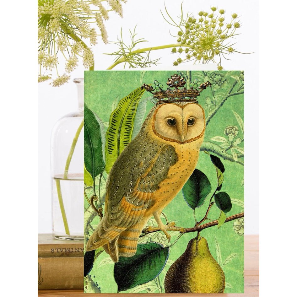 Wenskaart 'The Owl & the Pear' - Madame Treacle - SuperMatique