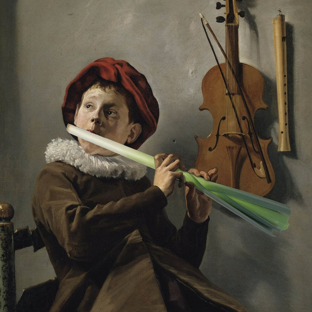 Ansichtkaart De preifluiter/boy playing the leeks - SuperMatique