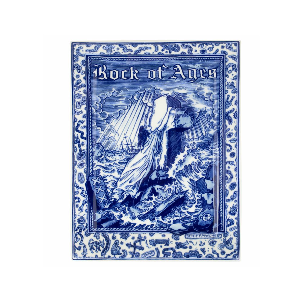 Applique Rock of Ages Collection Schiffmacher Royal Blue Tattoo - SuperMatique
