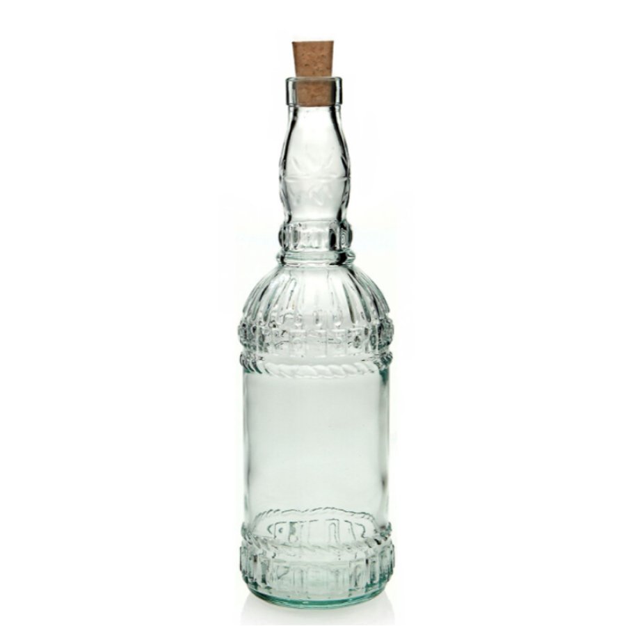 Assisi glazen fles met kurk - SuperMatique