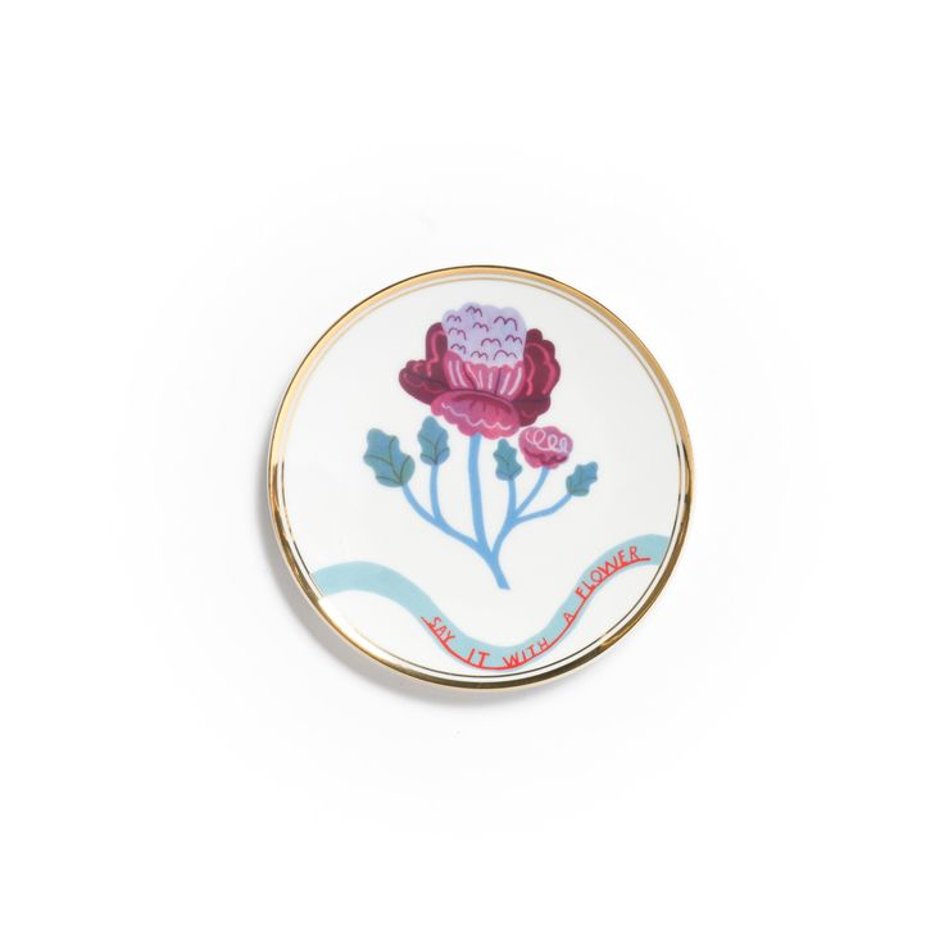 Bitossi Home Botanica Blue Floral Bordje - SuperMatique