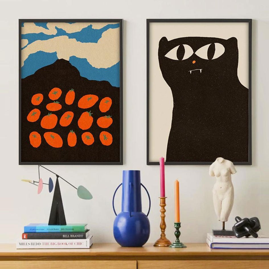 THE ストア POSTER CLUB x Eniko Katalin Eged | Cat in Blue