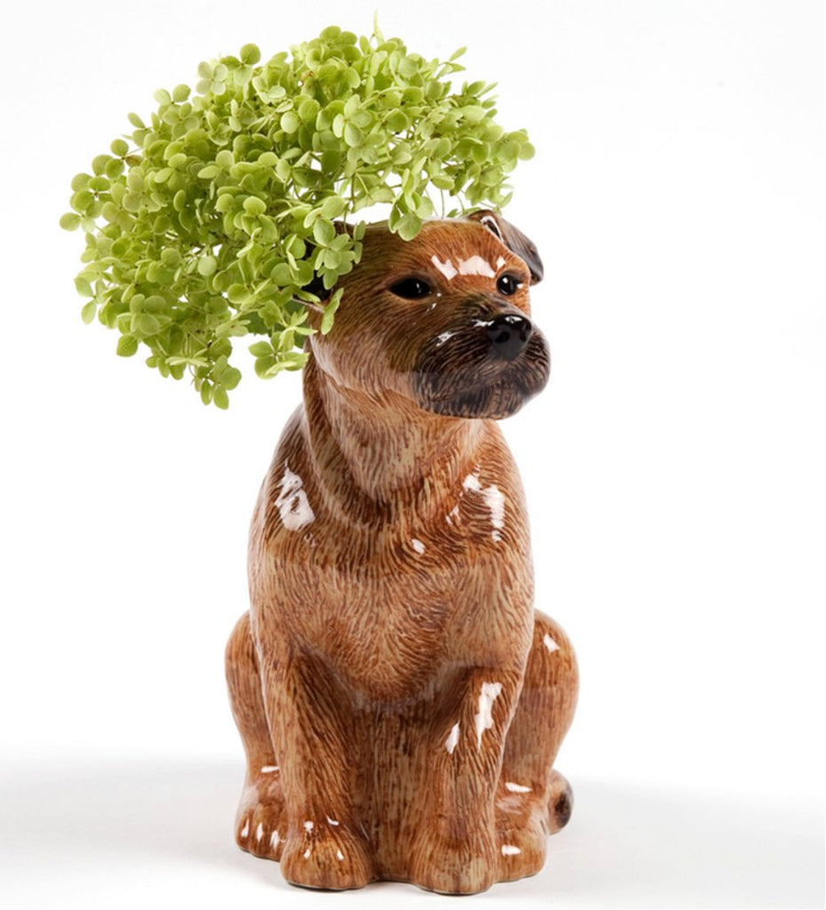 Border Terrier Bloemenvaas Quail Ceramics - SuperMatique