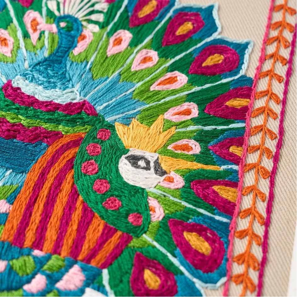 The Peacock and the Jay Embroidery Kit The Fabled Thread – SuperMatique