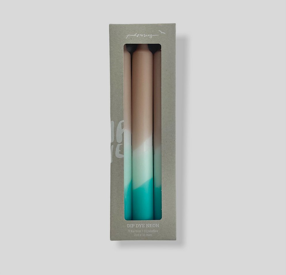 Dip Dye Neon Coconut Waterfall kaars - SuperMatique