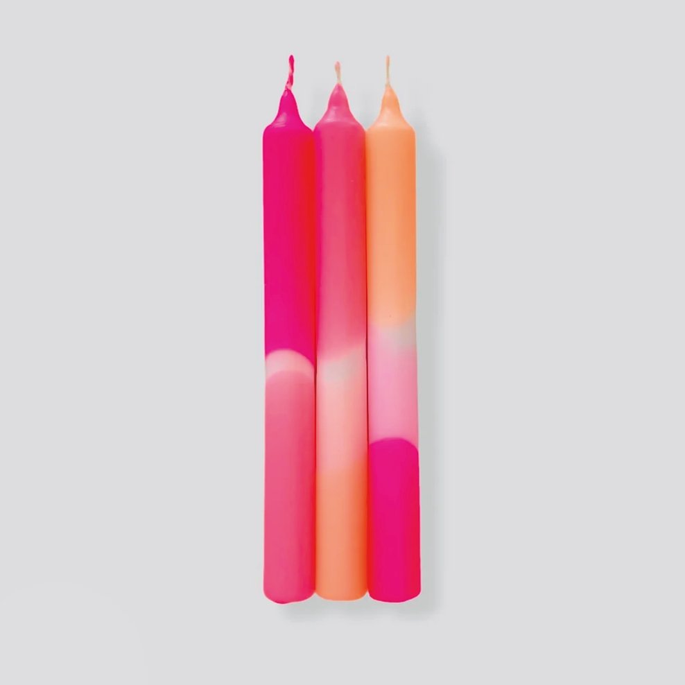 Dip Dye Neon Flamingo Dreams kaarsen Pink Stories - SuperMatique