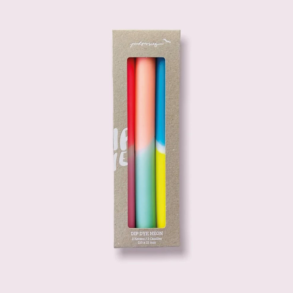 Dip Dye Neon Lovin´South Beach kaars - SuperMatique
