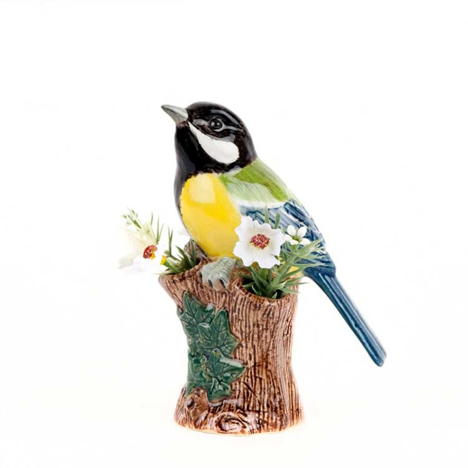 Koolmees klein bloemenvaasje Quail Ceramics - SuperMatique