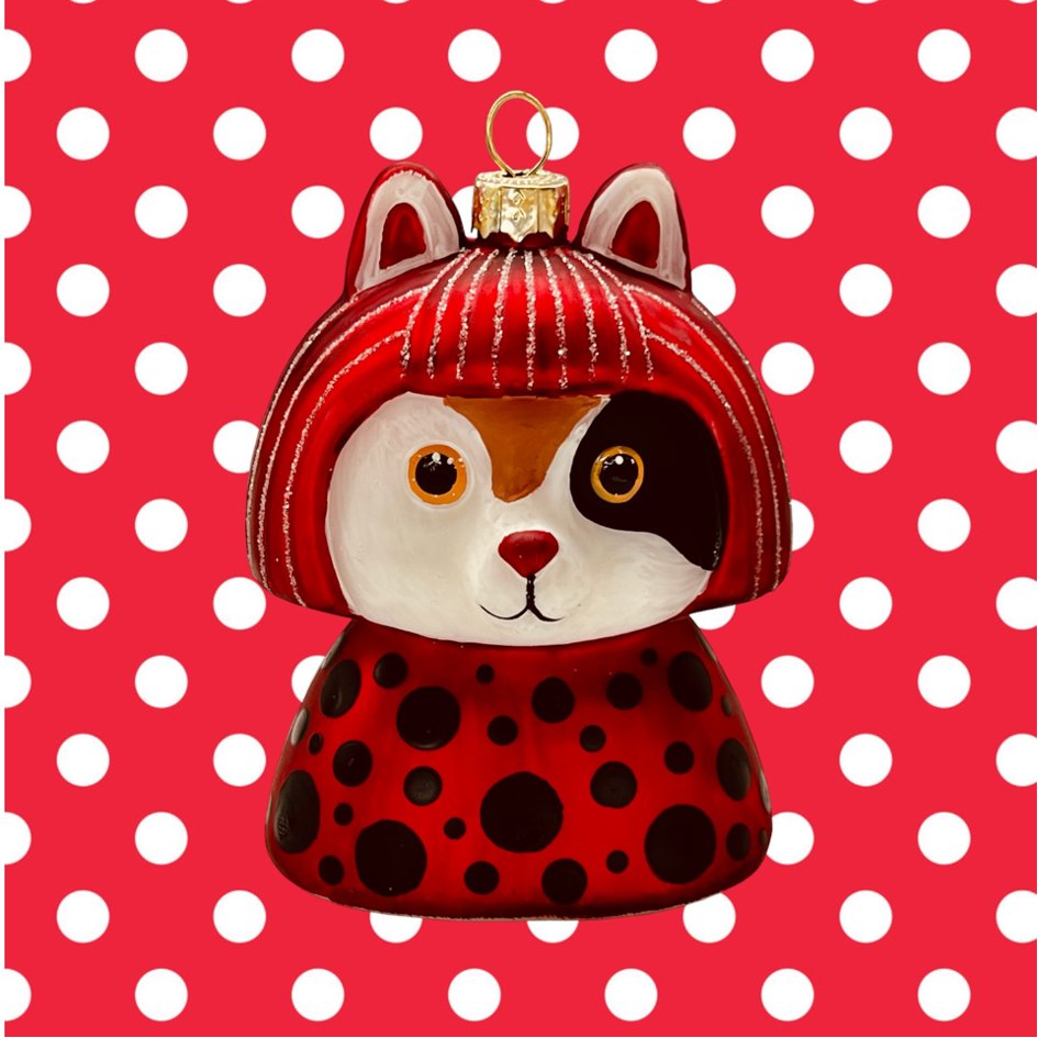 "Kusameow" Yayoi Kusama kerstbal - SuperMatique