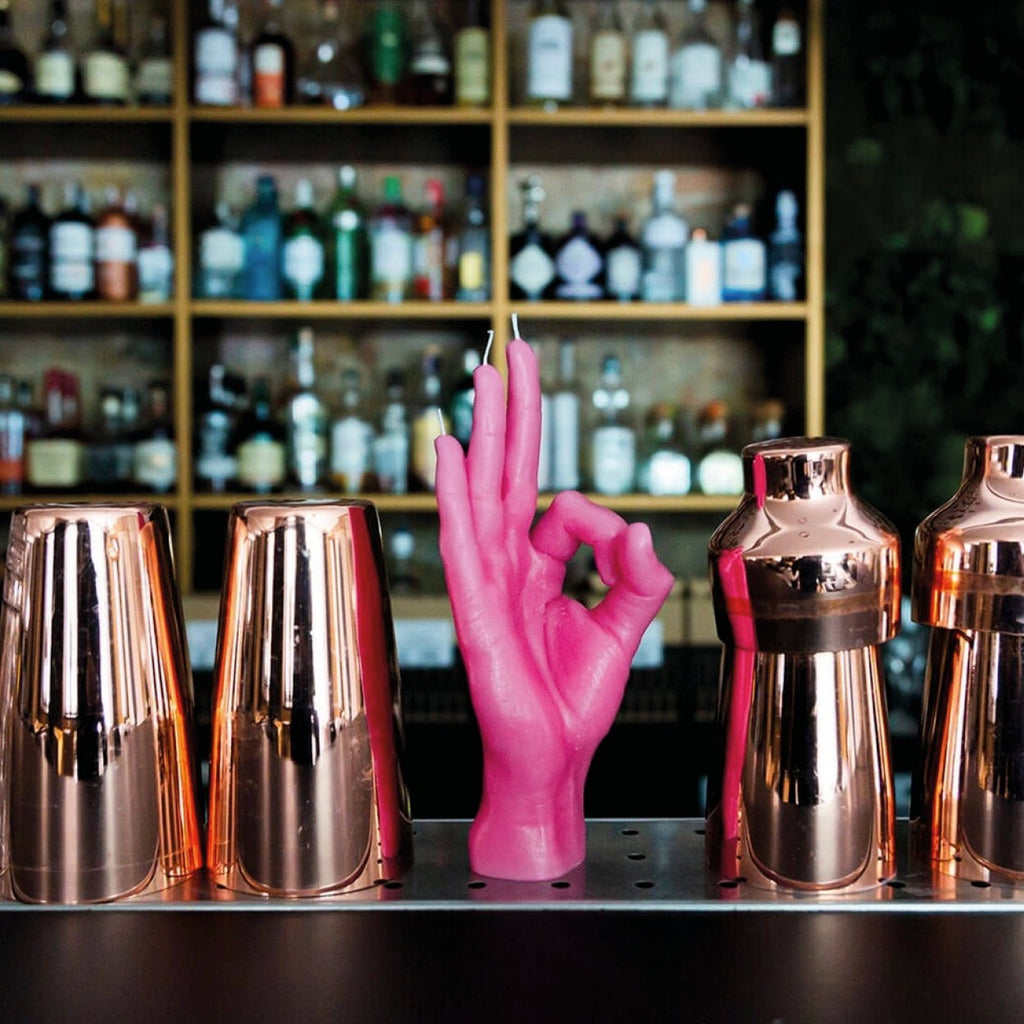 OK Candle Hand pink - SuperMatique