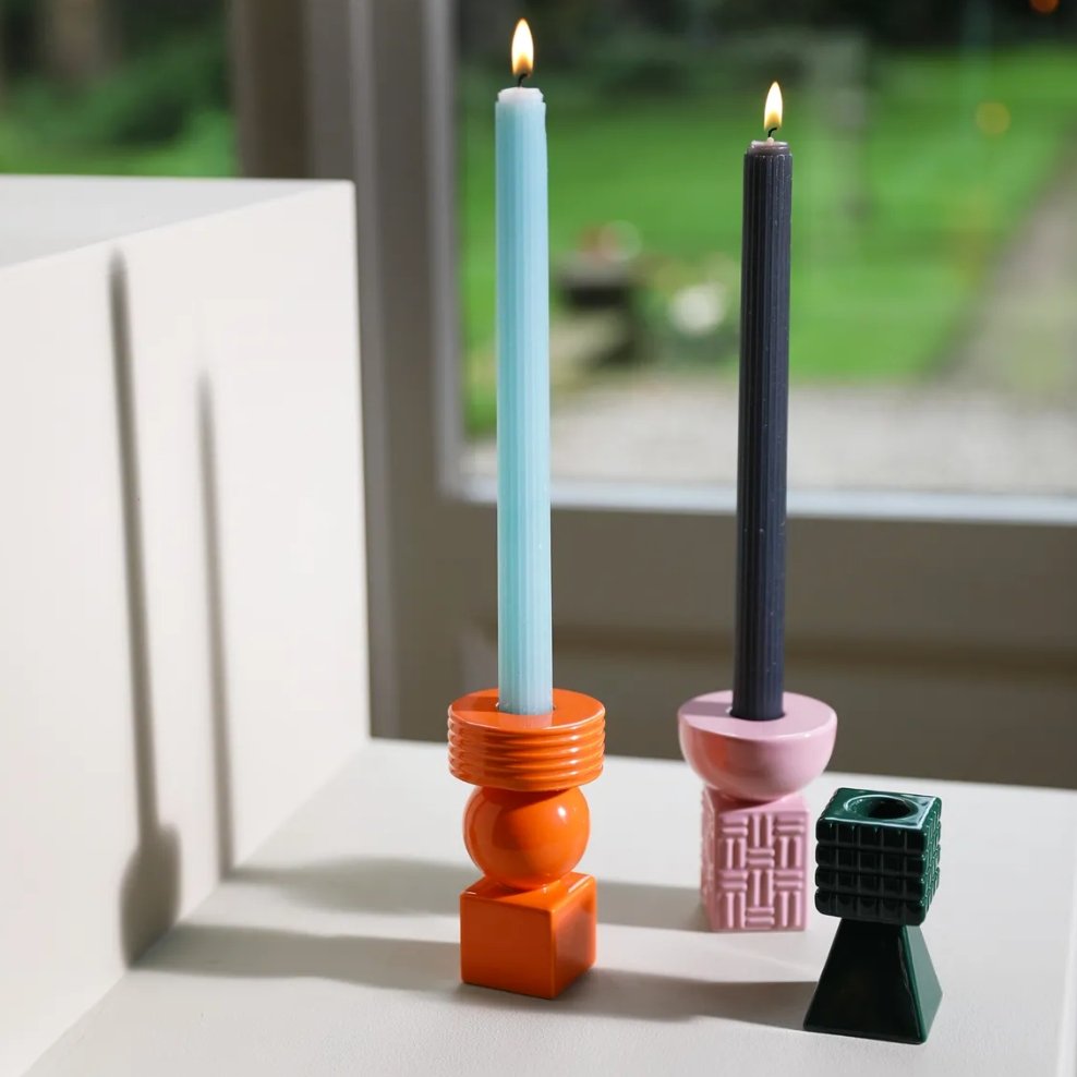 Oranje Stack Kandelaar &Klevering - SuperMatique