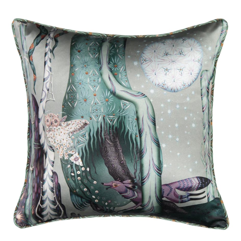 Owl in Tigerwoods silk sierkussen Klaus Haapaniemi - SuperMatique