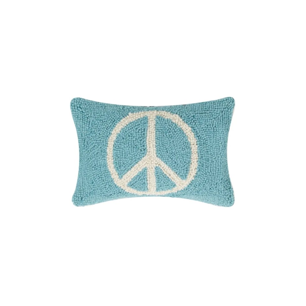 Peace handgeknoopt kussen - SuperMatique