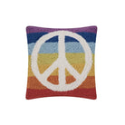Peace regenboog kleuren handgeknoopt kussen - SuperMatique
