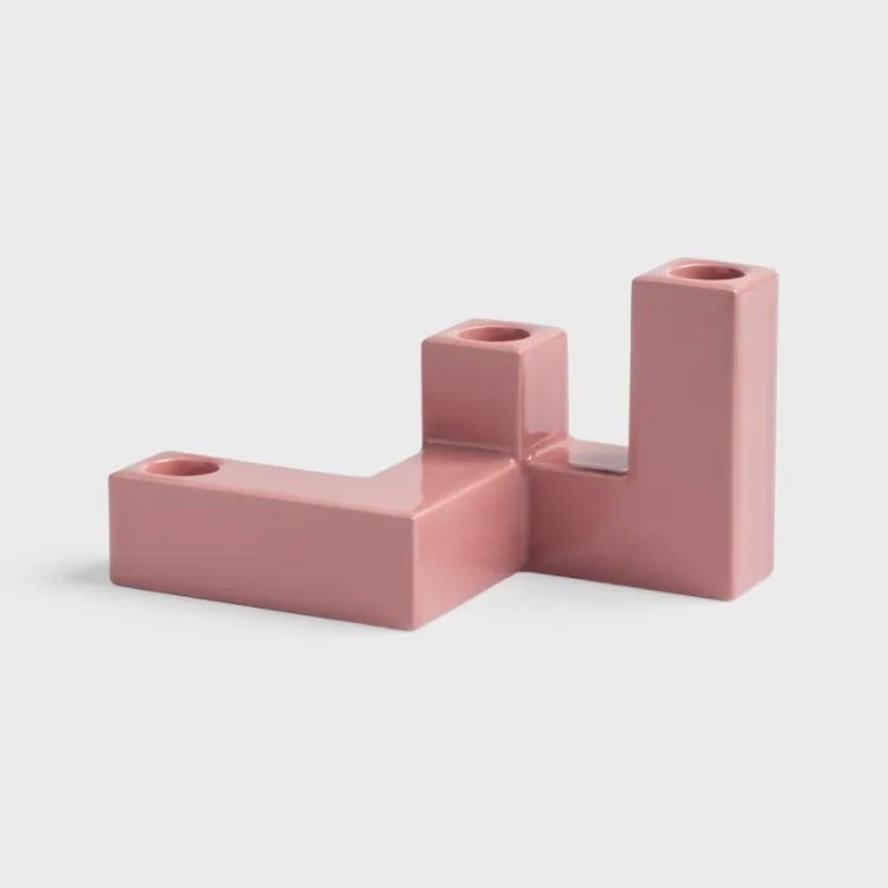 Roze Tube Kandelaar &Klevering - SuperMatique