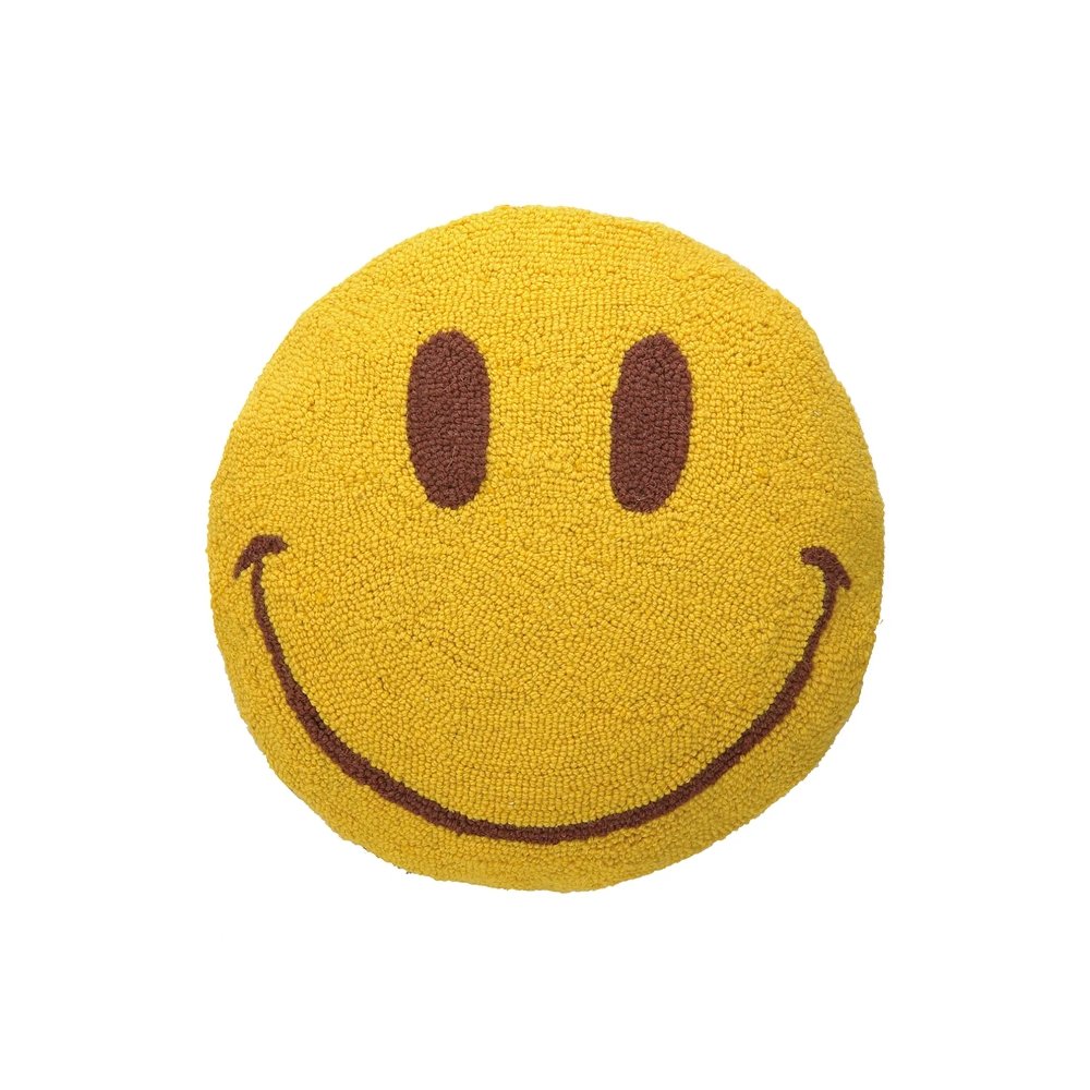 Smiley handgeknoopt kussen - SuperMatique
