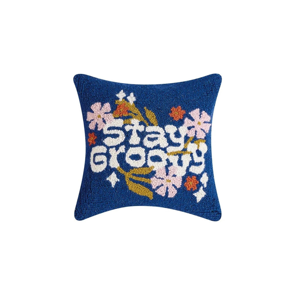 Stay Groovy handgeknoopt kussen - SuperMatique