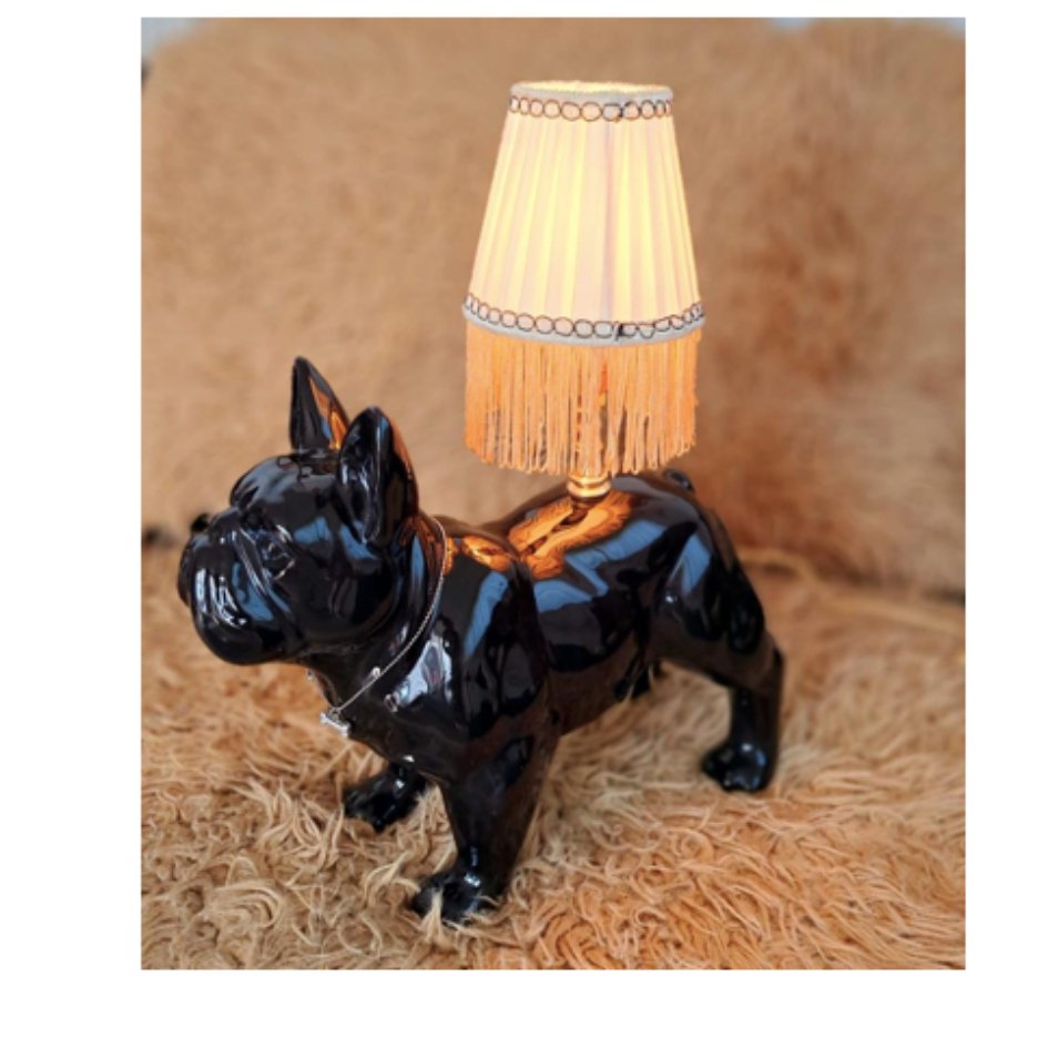 Vintage Decorative Lamp French Bulldog - SuperMatique