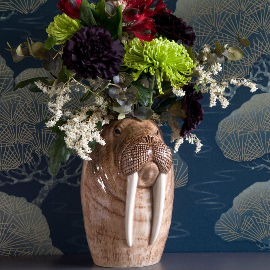 Walrus Bloemenvaas Quail Ceramics - SuperMatique